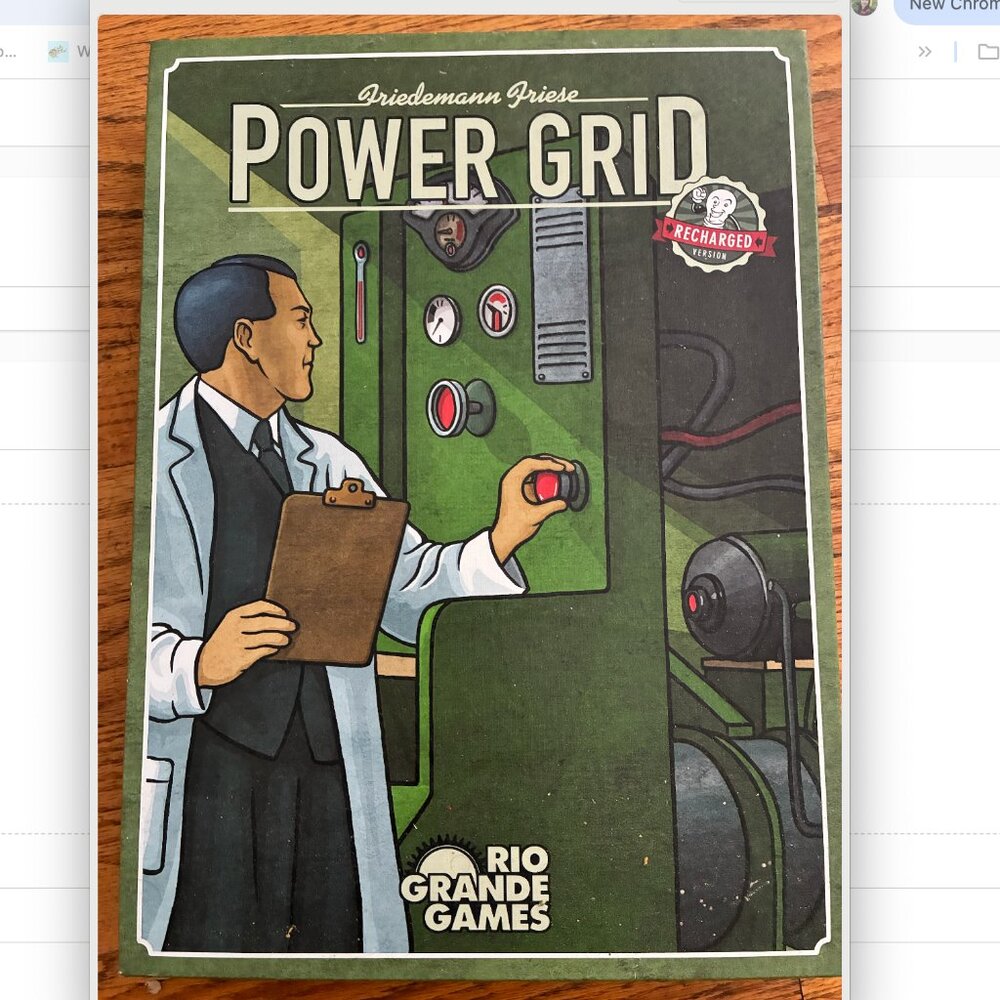 Power grid game plus one free game( Sorry!cards against humanity, persona 5)